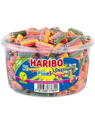 Haribo Rainbow Pixel Sauer 150er Vegan