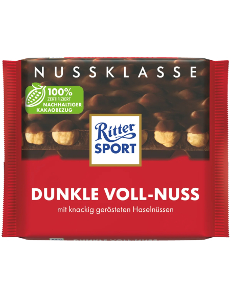 Ritter Sport Nussklasse Dunkle Voll-Nuss 10 x 100g