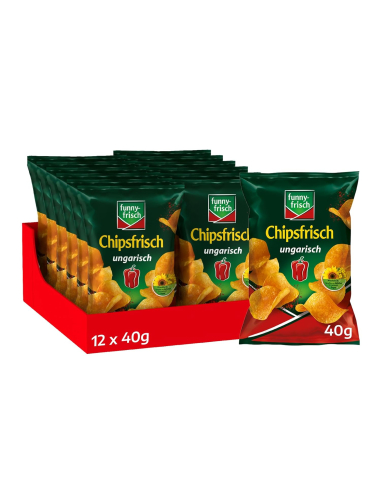 Funny-Frisch Chipsfrisch ungarisch 12 x 40g