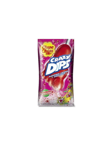 Chupa Chups Crazy Dips Erdbeer 24x 14g