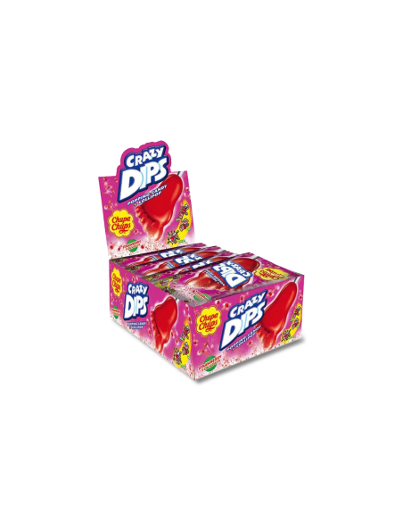 Chupa Chups Crazy Dips Erdbeer 24x 14g