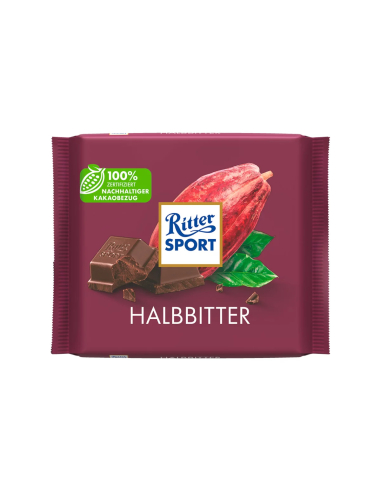 Ritter Sport Halbbitter 50% 12 x 100g