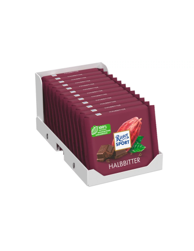Ritter Sport Halbbitter 50% 12 x 100g