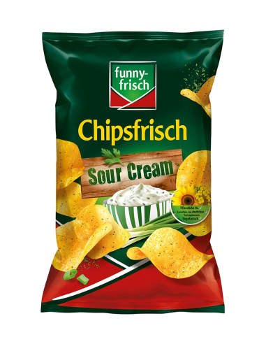 Funny-Frisch Chipsfrisch Sour Cream 10 x 150g