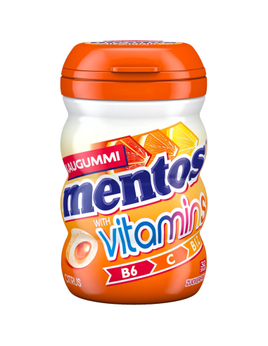 Mentos Gum Vitamins Citrus 6 x 64g