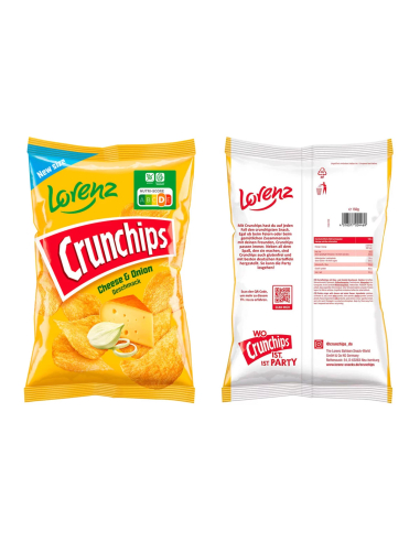 Lorenz Crunchips Cheese & Onion 10 x 150g