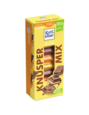 Ritter Sport Mini Knusper Mix 8 x 9er 150g