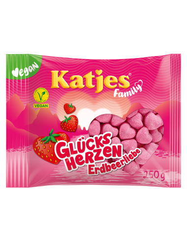 Katjes Family Glücksherzen Erdbeerliebe 18 x 250g