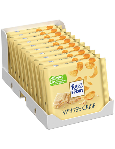 Ritter Sport Weisse + Crisp 10 x 100g