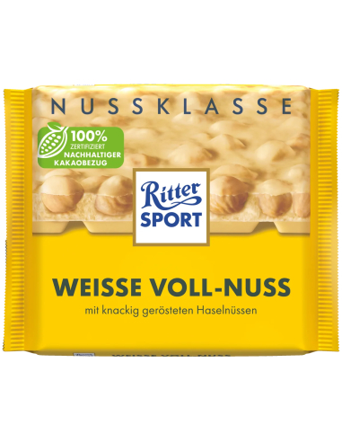 Ritter Sport Nussklasse Weisse Voll-Nuss 10 x 100g