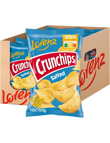 Lorenz Crunchips gesalzen 10 x 150g