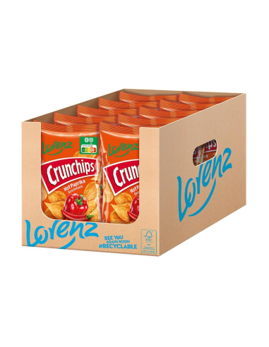 Lorenz Crunchips Hot Paprika 10 x 150g