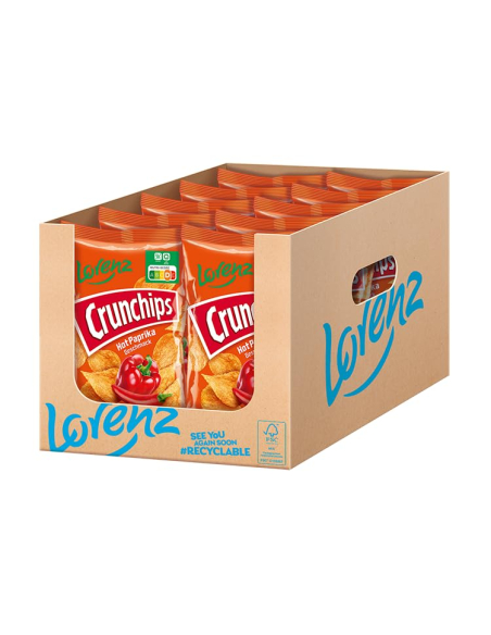 Lorenz Crunchips Hot Paprika 10 x 150g