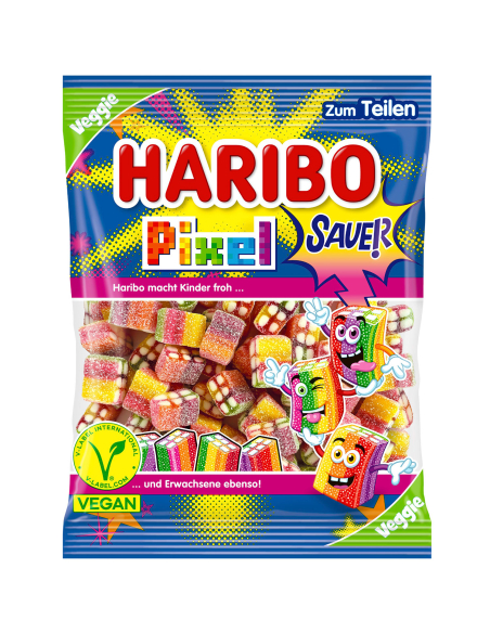 Haribo Pixel Sauer Vegan 18 x 160g