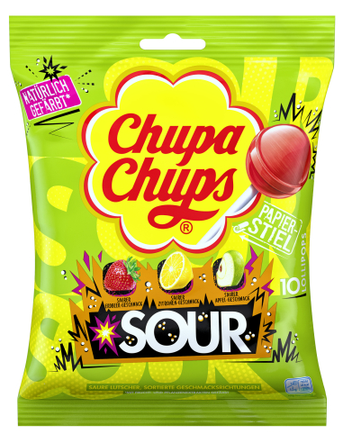 Chupa Chups Lutscher Sour 12 x 10er 120g