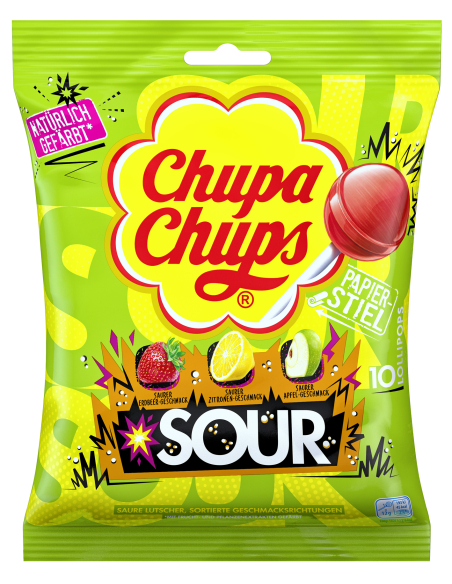 Chupa Chups Lutscher Sour 12 x 10er 120g