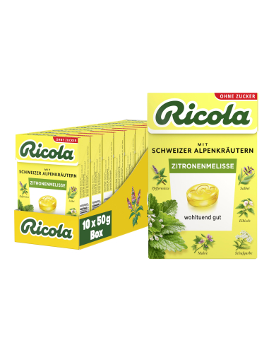 Ricola Zitronenmelisse 10 x 50g