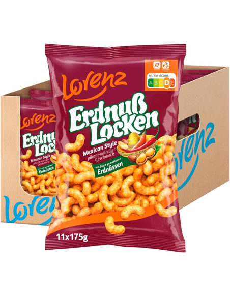 Lorenz Erdnußlocken Mexican Style 11 x 175g