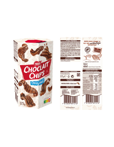 Nestlé Choclait Chips Original 15 x 115g