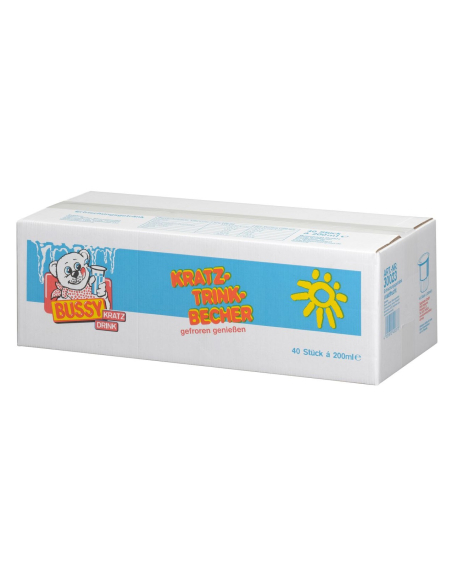 Bussy Mix Kratz Trinkbecher Wassereis Waldfrucht 40 x 200ml