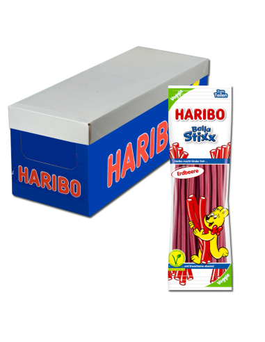 Haribo Balla Stixx Erdbeere Vegan 15 x 200g
