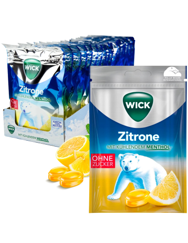 Wick Zitrone Menthol 20 x 72g