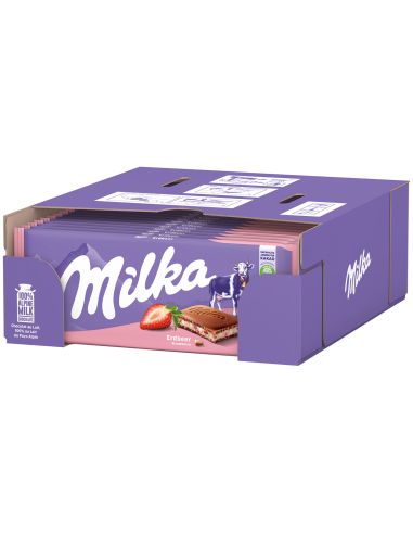 Milka Erdbeer 22 x 100g