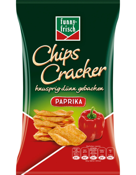 Funny-Frisch Chips Cracker Paprika 12 x 90g