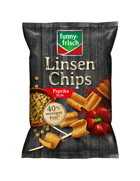 Funny-Frisch Linsenchips Paprika 12 x 90g
