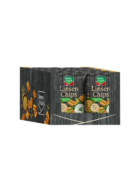 Funny-Frisch Linsenchips Sour Cream 12 x 90g