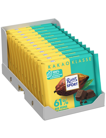 Ritter Sport Kakao Klasse 61% Die Feine 12 x 100g