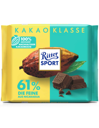 Ritter Sport Kakao Klasse 61% Die Feine 12 x 100g