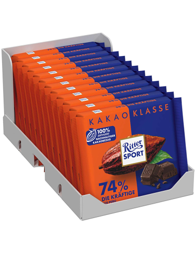 Ritter Sport Kakao Klasse 74% Die Kräftige Peru...