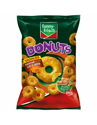 Funny-Frisch Donuts Erdnuss Karamell 12 x 110g