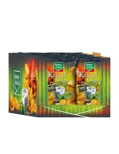Funny-Frisch Kessel Chips Cross Cut Ranch 10 x...