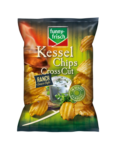 Funny-Frisch Kessel Chips Cross Cut Ranch 10 x 120g