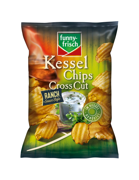Funny-Frisch Kessel Chips Cross Cut Ranch 10 x 120g