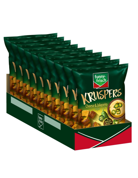 Funny-Frisch Kruspers Cheese & Jalapeno 10 x 120g