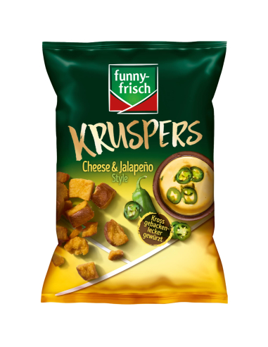 Funny-Frisch Kruspers Cheese & Jalapeno 10 x 120g