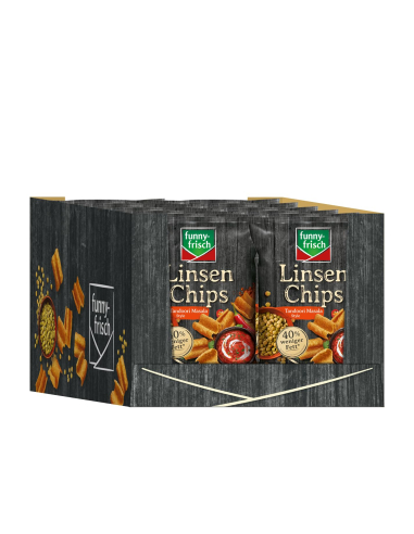 Funny-Frisch Linsenchips Tandoori Masala 12 x 90g