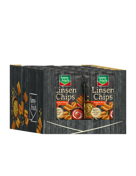 Funny-Frisch Linsenchips Tandoori Masala 12 x 90g