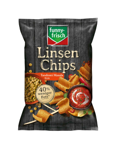 Funny-Frisch Linsenchips Tandoori Masala 12 x 90g