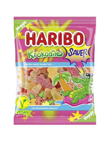 Haribo Grüne Krokodile sauer Vegan 18 x 175g