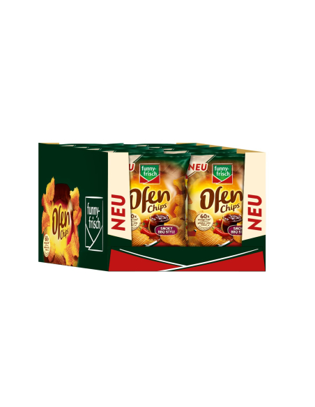 Funny-Frisch Ofenchips Smoky BBQ Style 10 x 125g