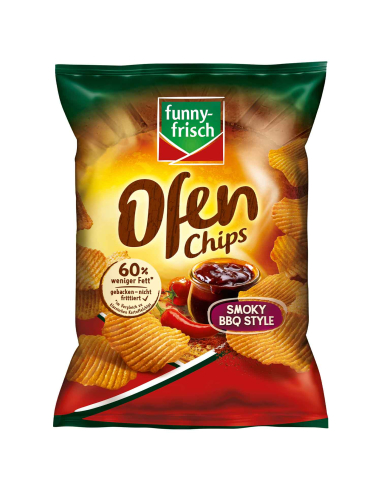 Funny-Frisch Ofenchips Smoky BBQ Style 10 x 125g