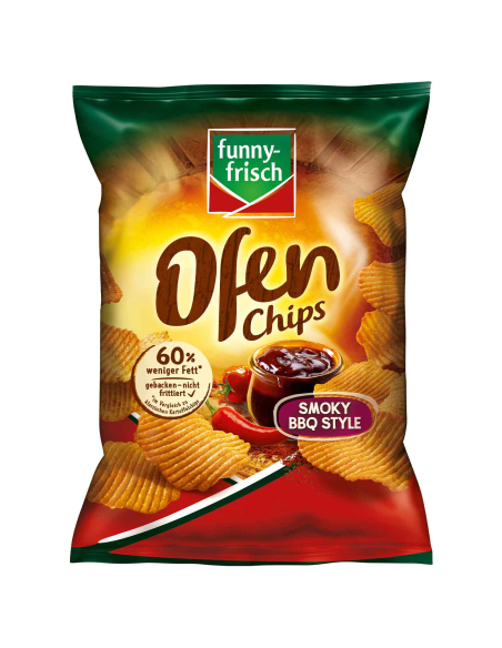 Funny-Frisch Ofenchips Smoky BBQ Style 10 x 125g