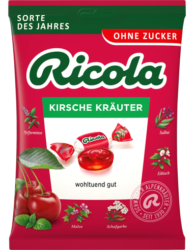 Ricola Kirsche Kräuter 18 x 75g