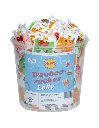 Frigeo Traubenzucker Lollys 100er