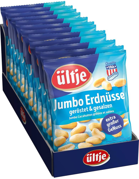 Ültje Jumbo Erdnüsse geröstet & gesalzen 12 x 200g