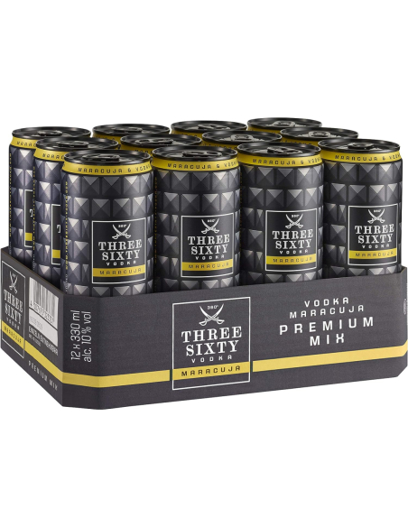 Three Sixty Vodka Maracuja 10% 12 x 330ml DPG